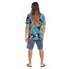 Volcom Mens Regular Marble Floral Short Sleeve Button Down Hawaiian Shirt(Black Leaf)