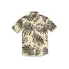 Volcom Mens Regular Marble Floral Short Sleeve Button Down Hawaiian Shirt(Dawn Yellow)