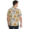 Volcom Mens Regular Marble Floral Short Sleeve Button Down Hawaiian Shirt(Dirty White)