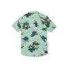 Volcom Mens Regular Marble Floral Short Sleeve Button Down Hawaiian Shirt(Ice)