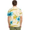 Volcom Mens Regular Marble Floral Short Sleeve Button Down Hawaiian Shirt(Light Beige)