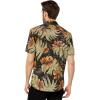 Volcom Mens Regular Marble Floral Short Sleeve Button Down Hawaiian Shirt(Rinsed Black)