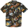 Volcom Mens Regular Marble Floral Short Sleeve Button Down Hawaiian Shirt(Stealth)