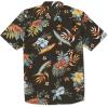 Volcom Mens Regular Marble Floral Short Sleeve Button Down Hawaiian Shirt(Stealth)