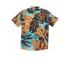 Volcom Mens Regular Marble Floral Short Sleeve Button Down Hawaiian Shirt(Tigerlily)