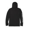 Volcom Men’s Standard Rally Hooded Long Sleeve 50+ UPF Loose Fit Rashguard(Black 1)
