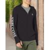 Volcom Men’s Standard Rally Hooded Long Sleeve 50+ UPF Loose Fit Rashguard(Black 1)