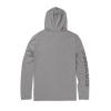 Volcom Men’s Standard Rally Hooded Long Sleeve 50+ UPF Loose Fit Rashguard(Heather Grey 1)