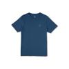 Volcom Mens Stone Tech Short Sleeve Quick Drying Tee(Smokey Blue Tech)
