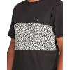 Volcom Mens Striped Knit T-Shirt – Short Sleeve Crewneck Tee, Soft Cotton Jersey(Black)