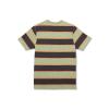 Volcom Mens Striped Knit T-Shirt – Short Sleeve Crewneck Tee, Soft Cotton Jersey(Old Mill Bandstone)