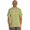 Volcom Mens Striped Knit T-Shirt – Short Sleeve Crewneck Tee, Soft Cotton Jersey(Vintage Green)