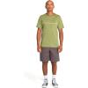 Volcom Mens Striped Knit T-Shirt – Short Sleeve Crewneck Tee, Soft Cotton Jersey(Vintage Green)