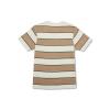 Volcom Mens Striped Knit T-Shirt – Short Sleeve Crewneck Tee, Soft Cotton Jersey(White Flash Band)