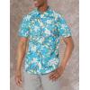 Volcom Men’s Tropical Hideout Short Sleeve Button Down Hawaiian Shirt(Maliblue)