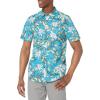 Volcom Men’s Tropical Hideout Short Sleeve Button Down Hawaiian Shirt(Maliblue)