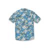 Volcom Men’s Tropical Hideout Short Sleeve Button Down Hawaiian Shirt(Maliblue)