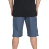 Volcom Mens Vmonty Stretch 22 Chino Shorts – Casual Everyday Wear, Relaxed Fit(Heather Blue)