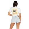 Volcom Womens 1991 Stone High Waisted Cutoff Denim Jean Short(Allover Stone Light)