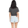 Volcom Womens 1991 Stone High Waisted Cutoff Denim Jean Short(Cruzer Blue)