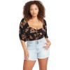 Volcom Womens 1991 Stone High Waisted Cutoff Denim Jean Short(Cruzer Blue)