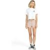 Volcom Womens 1991 Stone High Waisted Cutoff Denim Jean Short(Stone)