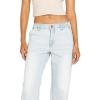 Volcom Womens 1991 Stone Low Rise Denim Jean Pant(Allover Stone Light)