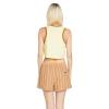 Volcom Women’s Fun Fever Sleeveless Crop Tank Top(Faded Lemon)