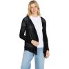 Volcom Womens Go Go Wrap Open Front Cardigan Sweater (Regular & Plus Size)(Black 3)