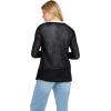 Volcom Womens Go Go Wrap Open Front Cardigan Sweater (Regular & Plus Size)(Black 3)