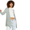 Volcom Womens Go Go Wrap Open Front Cardigan Sweater (Regular & Plus Size)(Sea Glass)