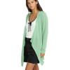 Volcom Womens Go Go Wrap Open Front Cardigan Sweater (Regular & Plus Size)(Sea Green)