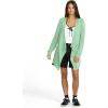 Volcom Womens Go Go Wrap Open Front Cardigan Sweater (Regular & Plus Size)(Sea Green)