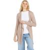 Volcom Womens Go Go Wrap Open Front Cardigan Sweater (Regular & Plus Size)(Stone 1)