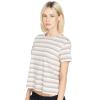 Volcom Womens Halite Striped Short Sleeve Tee(Dusty Rose)