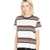 Volcom Womens Halite Striped Short Sleeve Tee(Firecracker)