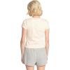 Volcom Womens Have a Clue Short Sleeve Tee – Fitted T-Shirt with Striped Neck Taping(Bone White)