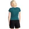 Volcom Womens Have a Clue Short Sleeve Tee – Fitted T-Shirt with Striped Neck Taping(Emerald Green)