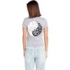 Volcom Womens Have a Clue Short Sleeve Tee – Fitted T-Shirt with Striped Neck Taping(Moonbeam)
