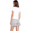 Volcom Womens Have a Clue Short Sleeve Tee – Fitted T-Shirt with Striped Neck Taping(White)