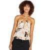 Volcom Womens Lets Luau Cami Top(Vintage Black)