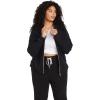 Volcom Women’s Lil Zip Up Hooded Fleece Sweatshirt(Black)