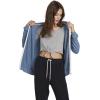 Volcom Women’s Lil Zip Up Hooded Fleece Sweatshirt(Sandy Indigo)