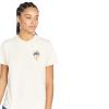 Volcom Womens Lock It Up Short Sleeve Tee – Crew Neck T-Shirt with Striped Neck Taping(Cloud)