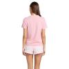 Volcom Womens Lock It Up Short Sleeve Tee – Crew Neck T-Shirt with Striped Neck Taping(Guava)