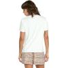 Volcom Womens Lock It Up Short Sleeve Tee – Crew Neck T-Shirt with Striped Neck Taping(Sandy Brown)