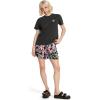 Volcom Womens Lock It Up Short Sleeve Tee – Crew Neck T-Shirt with Striped Neck Taping(Vintage Black)