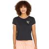 Volcom Womens Maybe Baby Short Sleeve Tee(Black)