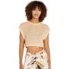 Volcom Womens Port De La Stone Knitted Muscle Tank Top(Almond)