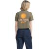 Volcom Womens Short Sleeve Pocket Dial Tee – Crew Neck T-Shirt with Chest Pocket and Screen Print(Army)